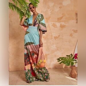 Fe Noel Tropical Print Maxi Dress